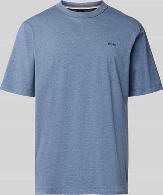 HUGO BOSS Regular Fit T-Shirt aus reiner Baumwolle Modell H-TAUT 15 in Blau, Gr&ouml;&szlig;e XXXL