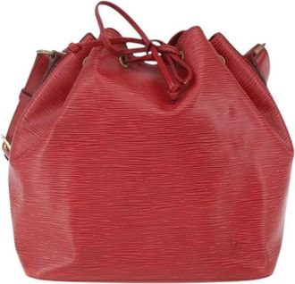 Louis Vuitton Pre-owned Petit Noe Handbag - Dames - Vintage Tas - Rood - ONE Size - Leer - Vintage