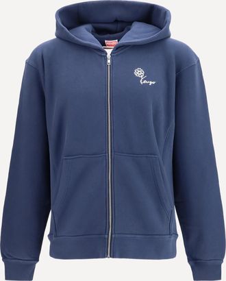Kenzo Felpa con Cappuccio e cerniera in cotone ricamata Kenzo Tulip Man XL