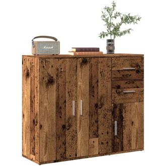 vidaXL Credenza Legno Antico 91x29,5x75 cm in Legno Multistrato - Vidaxl