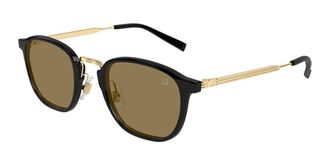 Dunhill DU0105SA Asian Fit 001 Mens Sunglasses Black Size 51