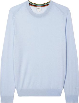 Paul Smith Blue Merino Wool Crewneck Jumper