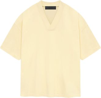 Fear of God SS24 V Neck T-Shirt Garden Yellow 125SP244211F