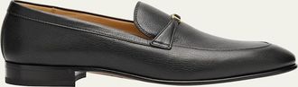Valentino Garavani Mens VLogo Goatskin Loafers