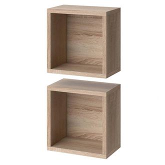 Vicco Estantes De Ba&ntilde;o Senyo, Sonoma, 25 X 25 Cm Lote De 2