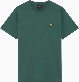 Lyle & Scott Mens Lyle & Scott Everglade Cotton Crew Neck T-Shirt - Green - Size: 42