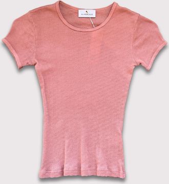Gil Rodriguez Womens Pointelle Perla Top In Pink Clay