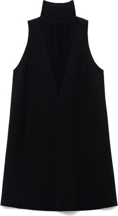 Mango Bow Short Dress in Black at Nordstrom, Size 12