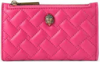 Kurt Geiger Kensington Quilted Leather Bifold Wallet in Pink at Nordstrom