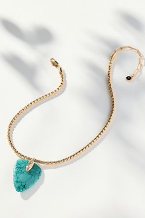 Ettika Turquoise Solstice Pendant Choker Necklace
