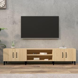 Berkfield Home TV Cabinet Sonoma Oak 180x31.5x40 cm Engineered Wood in Brown
