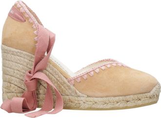 Espadrilles Sandalen Kamel