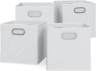 Vicco Caja Plegable, Blanco, 30 X 30 Cm Juego De 4 Vicco
