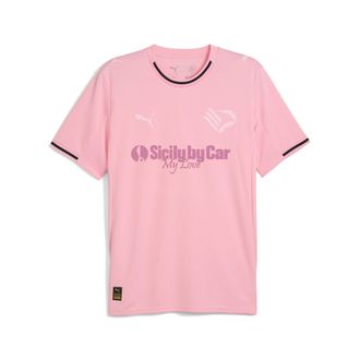 Puma Palermo F.C. Maglia gara Home Replica 25/26 da uomo, Accessori, Rosa, 3XL