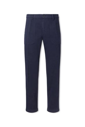 Canali Straight-Leg Cotton-Blend Twill Trousers