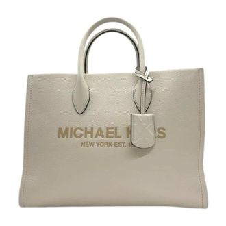 Michael Kors Pre-owned Tote Bags, female, White, Size: ONE SIZE Pre-owned Leather Shoulder Bag