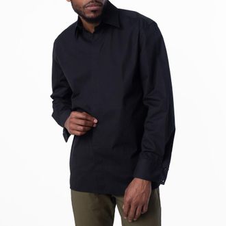 Saint Laurent Cassandre Poplin Shirt, Brand Size 38 (Neck 15.8)