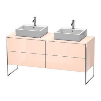 Duravit Mueble De Ba&ntilde;o Duravit Xsquare De 160,0 X 54,8 Cm, 4 Cajones Xs4927b, Color (frente/cuerpo): Perla De Albaricoque Laca De Alto Brillo - Xs4927b1010