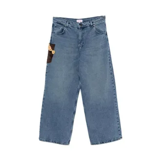 Charles Jeffrey Loverboy LOVERBOY by Charles Jeffrey, Wide Jeans, male, Blue, Size: W34 Wide Jeans
