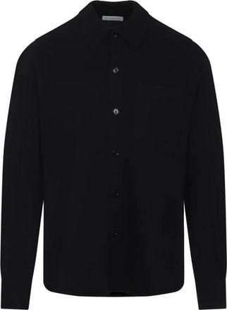 Dries Van Noten Monaco Shirt - Heren - Cashmere truien - Zwart - S - Kasjmier - Truien & Vesten