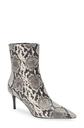 Rag & Bone Mercer Pointed Toe Bootie in White Snake at Nordstrom Rack, Size 8.5Us / 38.5Eu