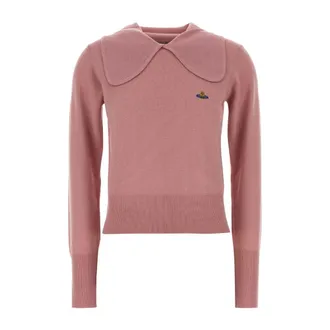 Vivienne Westwood Truien & Vesten, Dames, Roze, M, Wol, Polo Shirt