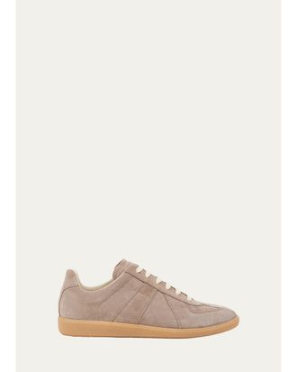 Maison Margiela Mens Replica Suede T-Toe Sneakers