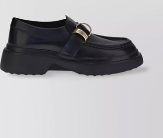 Tod's leather chunky loafers