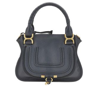 Chlo&eacute; Grained leather small Marcie bag Woman One Size
