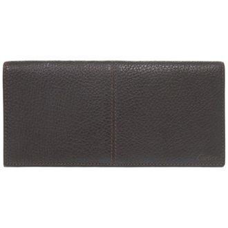 Cartier Dark Brown Leather Long Wallet (Bi-Fold) (Pre-Owned)