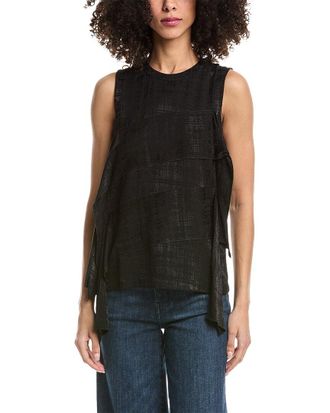 3.1 Phillip Lim Fluid Plaid Sleeveless Top