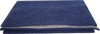 Dell'Oglio Ribbed Cashmere Neck Warmer - Heren - Wintersjaals - Blauw - ONE Size - Kasjmier - Accessoires