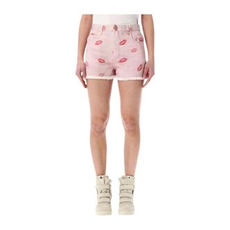 Isabel Marant Lesia Shorts - Dames - Denim shorts - Roze - XS - Denim - Korte Broeken