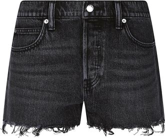 Alexander Wang Denim Shorts - Dames - Denim shorts - Grijs - W25 - Denim - Korte Broeken