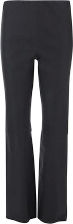 By Malene Birger Dames, Broeken, Zwart, Maat: M Leer