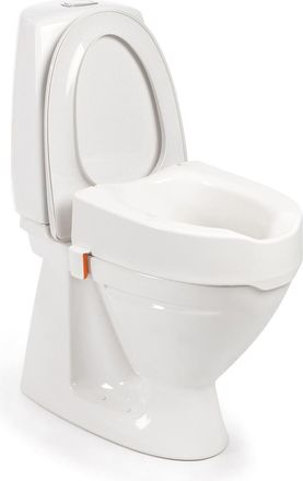 OEM Etac My-loo: Asiento De Inodoro Elevado Con Abrazaderas De Montaje (6 O 10 Cm), Con O Sin Tapa. Etac My-loo: Asiento De Inodoro Elevado Con Tapa (altu