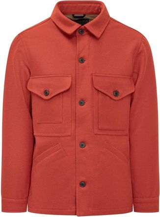 Manifattura Ceccarelli Jassen - Heren - Zomerjassen - Rood - 2XS - Wol - Jassen