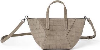 Brunello Cucinelli Croc print BC Duo mini bag in Light Brown at Nordstrom