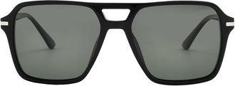 Prada Polarized Green Navigator Mens Sunglasses PR 20YS 1AB03R 55
