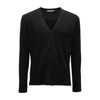 Goes Botanical Cardigan Taschino M/L - - Knitwear - Uomo - Nero - S