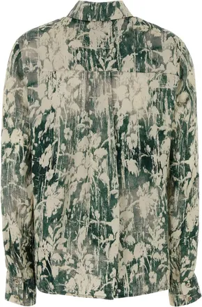 Pantaloni Torino Womens Multi Shirt Green Viscose