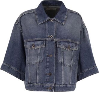 Max Mara Denim Jassen - Dames - Spijkerjassen - Blauw - M - Denim - Jassen