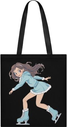 Generic Beautiful Figure Skater Women Tote Bag for Women Men Shoulder Bags Purses Pouch Handbags