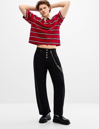 Djab Mens High-rise button-fly pant Horseshoe fit Imported from Seoul