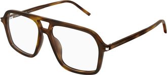 Saint Laurent SL 960 Aviator Frame - Dames - Brillen - Bruin - 55 MM - Accessoires