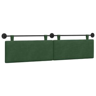 vidaXL Cabecero Colgante Verde Selva Tela De Pana Vidaxl