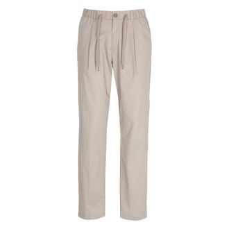 Herno Broeken, Heren, Beige, L, Katoen, Pleated Broeken