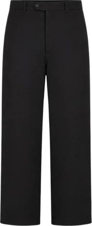 Comme Des Gar&ccedil;ons Wide Trousers, male, Black, Size: L Wide-leg Cotton Trousers