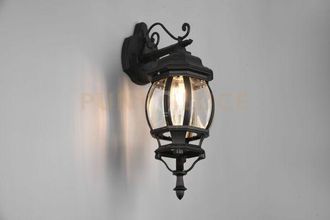 Trio Leuchten Applique Da Parete Trio Lighting Elvo 1xe27 Ip44 Nero Opaco- 206960132