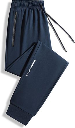 Generic Mens Casual Sports Trousers Tracksuit Sweatpants Pocket Training Jogging Running Solid Color Slim Fit Gym Elastic Waist Athletic Fit Drawstring Elasti